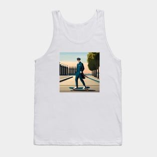 Napolean On a Skateboard - Historical Pop Culture Tank Top